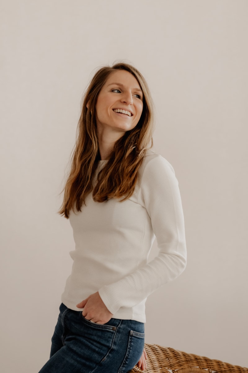 Marenika Damen vegan Longsleeve Emily Wei&Atilde;Ÿ