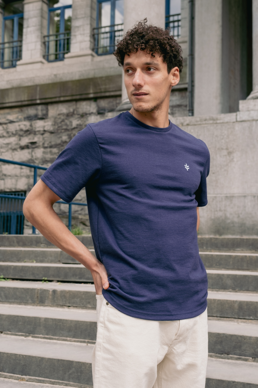 Lucid Collective Herren vegan T-Shirt Honet Blau
