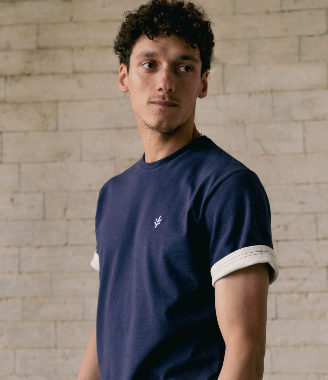 Lucid Collective men vegan T-Shirt Honet Blue