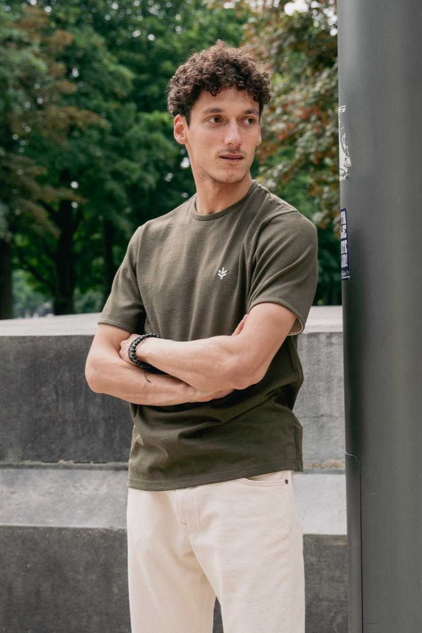 Lucid Collective Herren vegan T-Shirt Honet Dschungel Gr&Atilde;&frac14;n