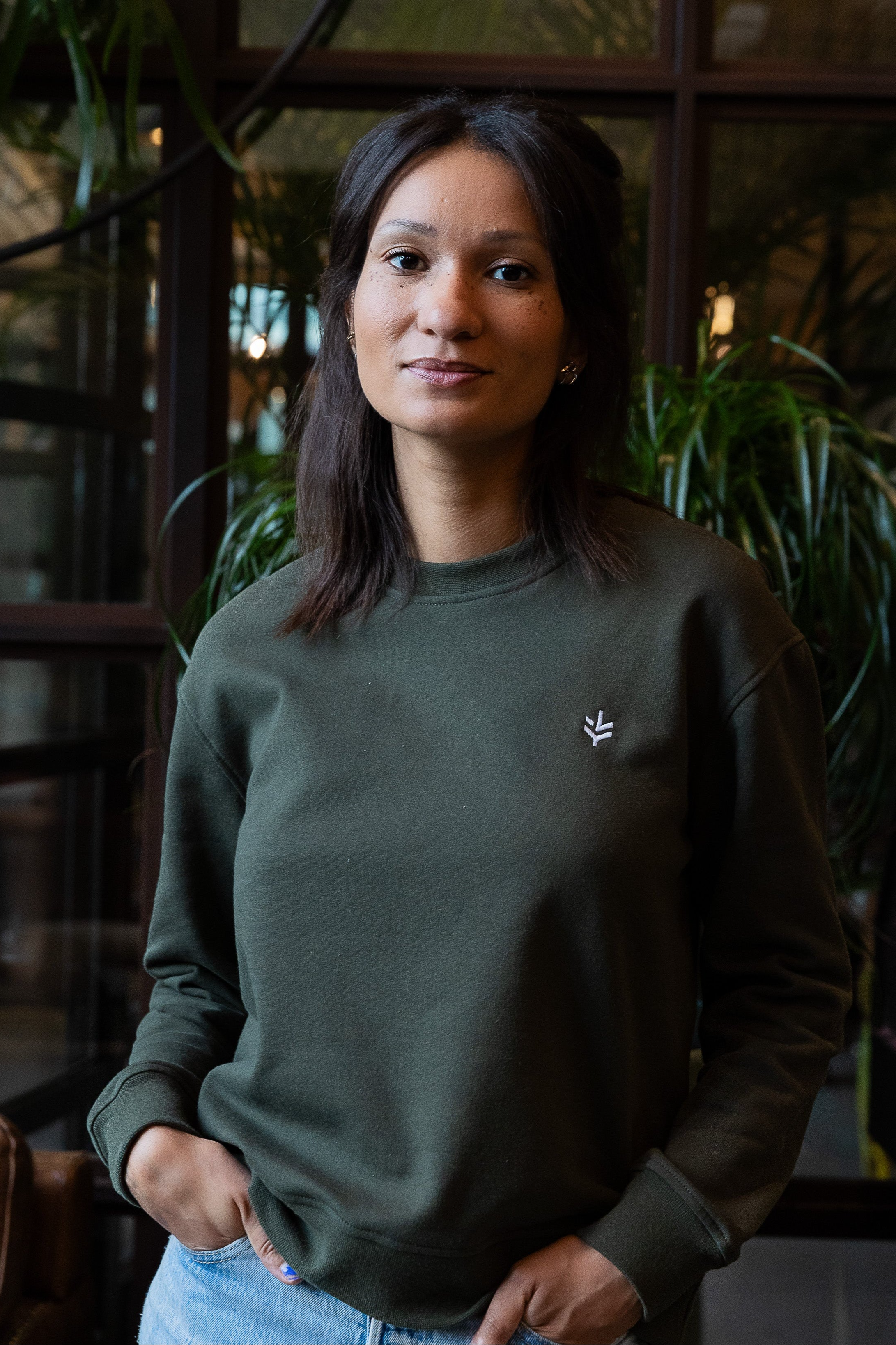 Lucid Collective Damen vegan Sweatshirt Just Jungle Gr&Atilde;&frac14;n