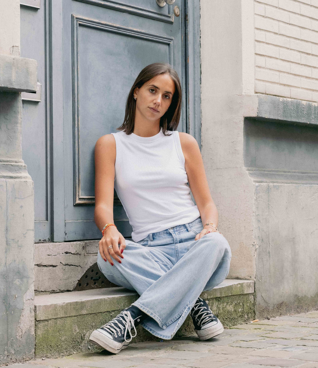 Lucid Collective womens vegan Top Pulse White