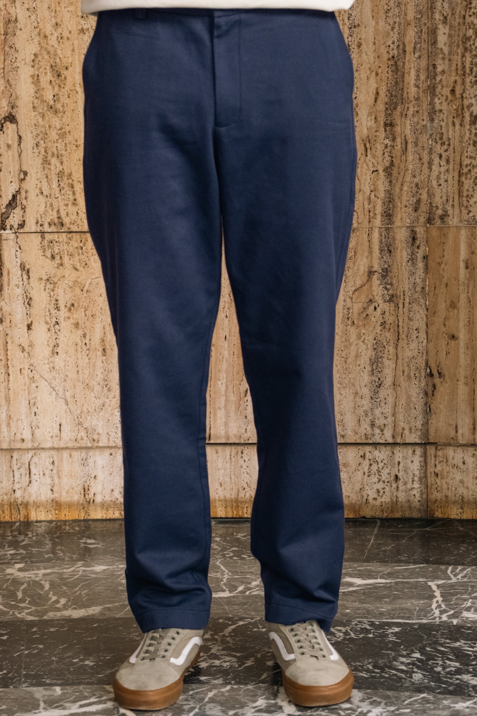 Lucid Collective Herren vegan Chino-Hose Trust Navy