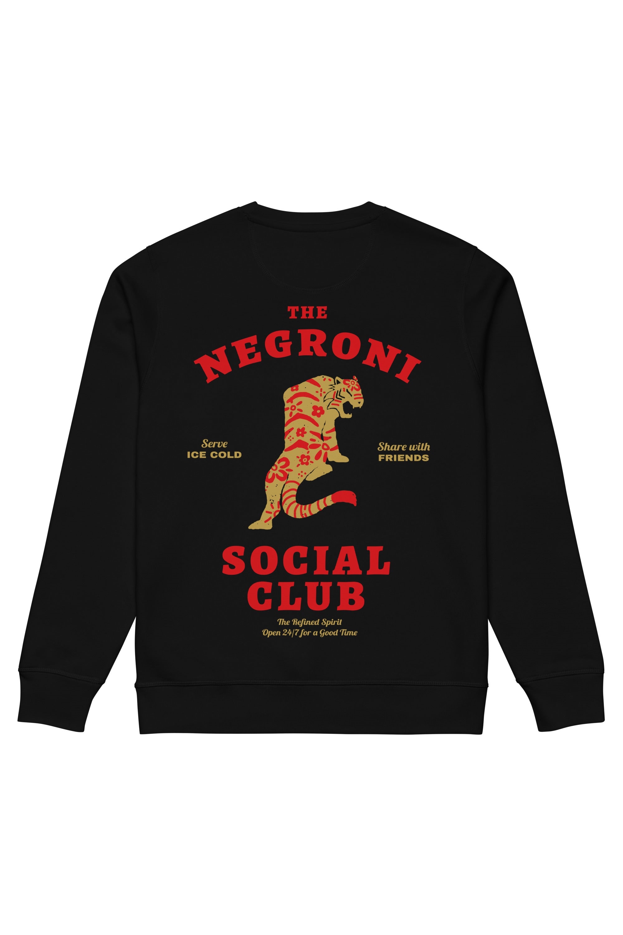 The Refined Spirit Damen vegan Sweatshirt Unisex The Negroni Social Club Schwarz