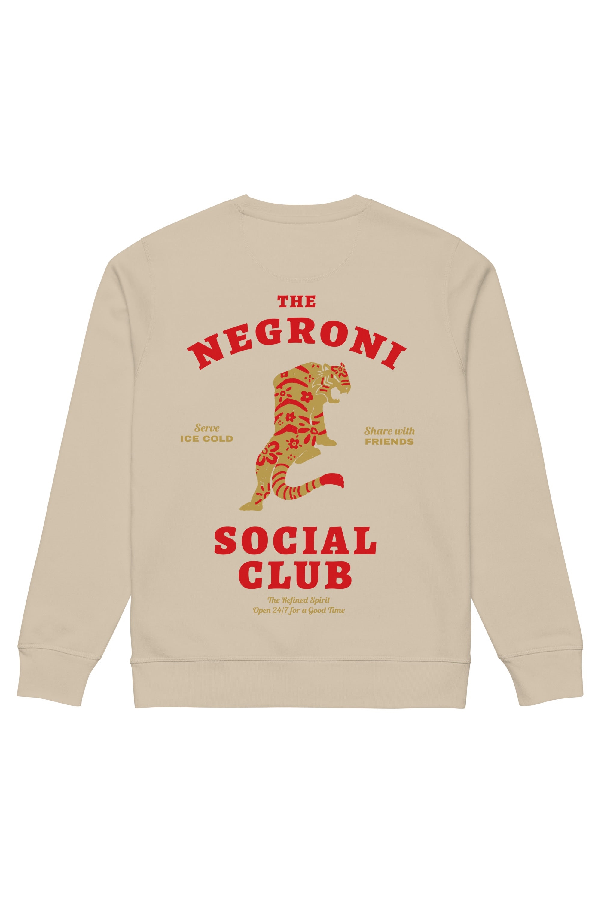 The Refined Spirit Damen vegan Sweatshirt Unisex The Negroni Social Club W&Atilde;&frac14;stenstaub