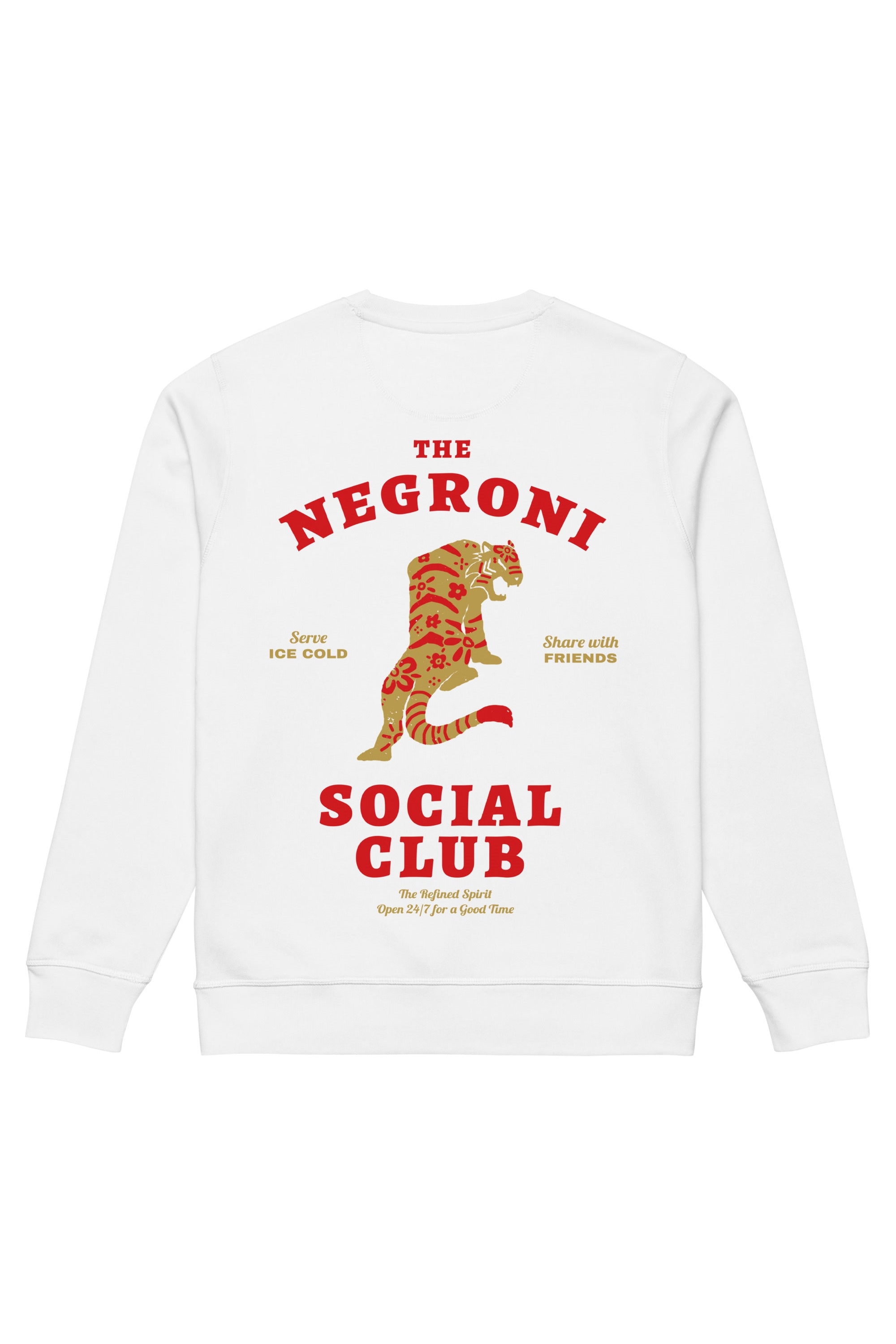 The Refined Spirit Damen vegan Sweatshirt Unisex The Negroni Social Club Wei&Atilde;Ÿ