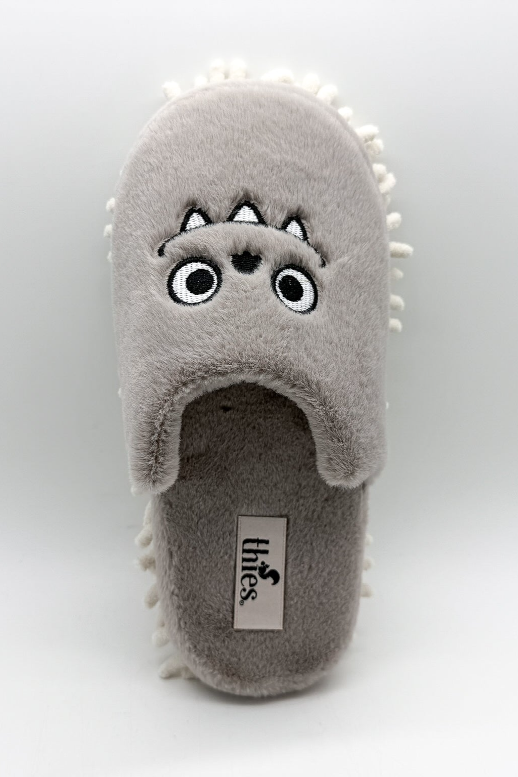 thies womens vegan Slippers Monstimop Grey