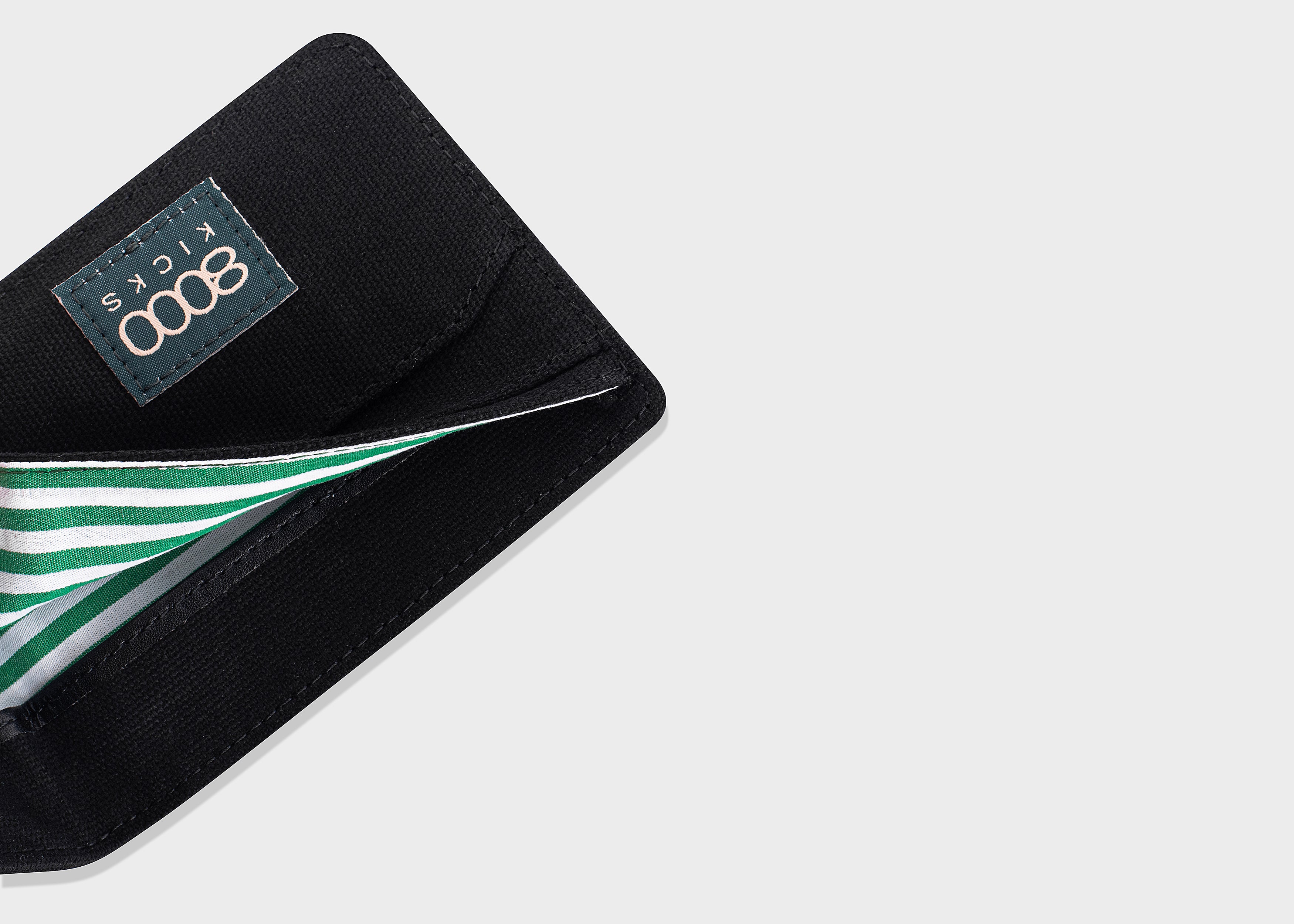 8000kicks Brieftasche Stealth Black