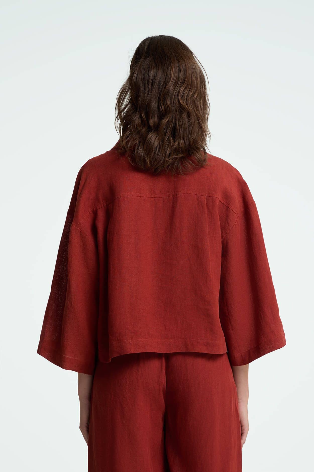 Kings of Indigo womens vegan Blouse Wanda Red