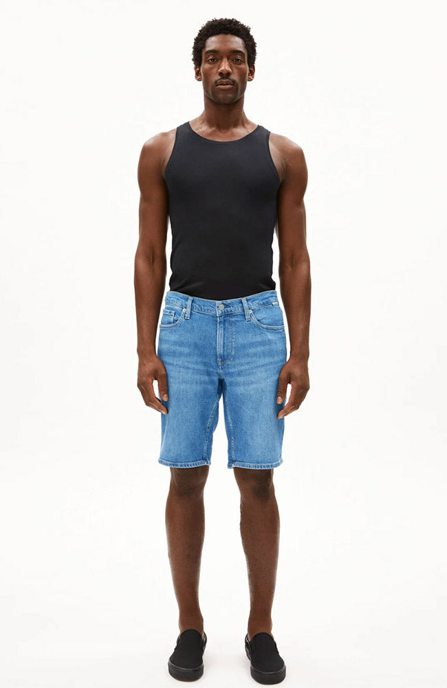 ARMEDANGELS men vegan Denim Shorts Naailo Jupiter Blue