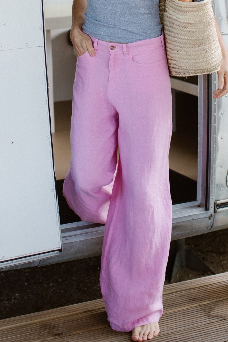 Kuyichi Damen vegan Hose Loren Dusty Pink