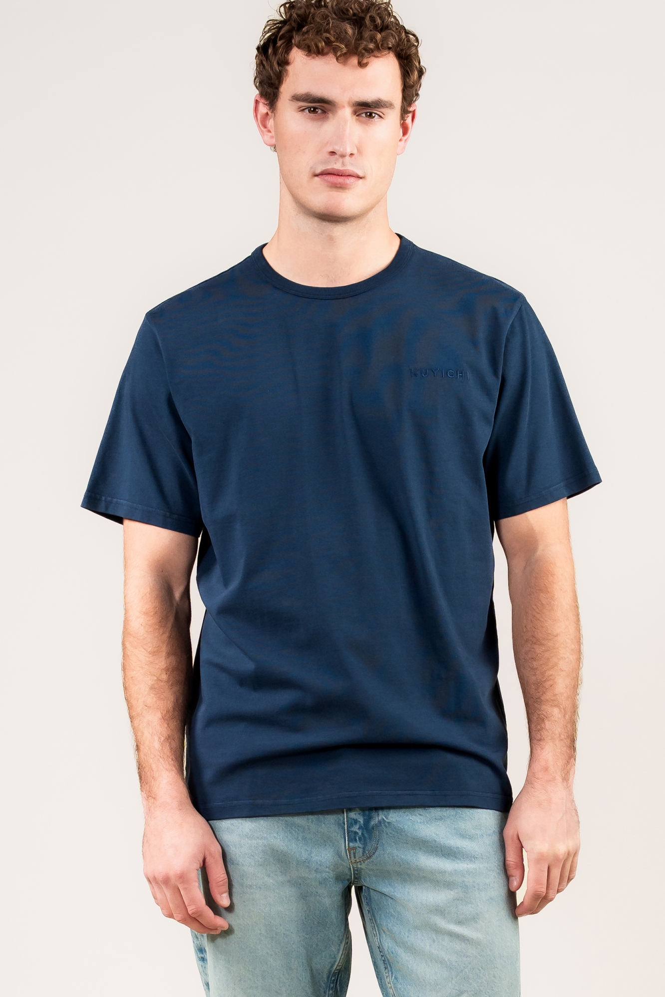Kuyichi Herren vegan T-Shirt Liam Mitternachtsblau