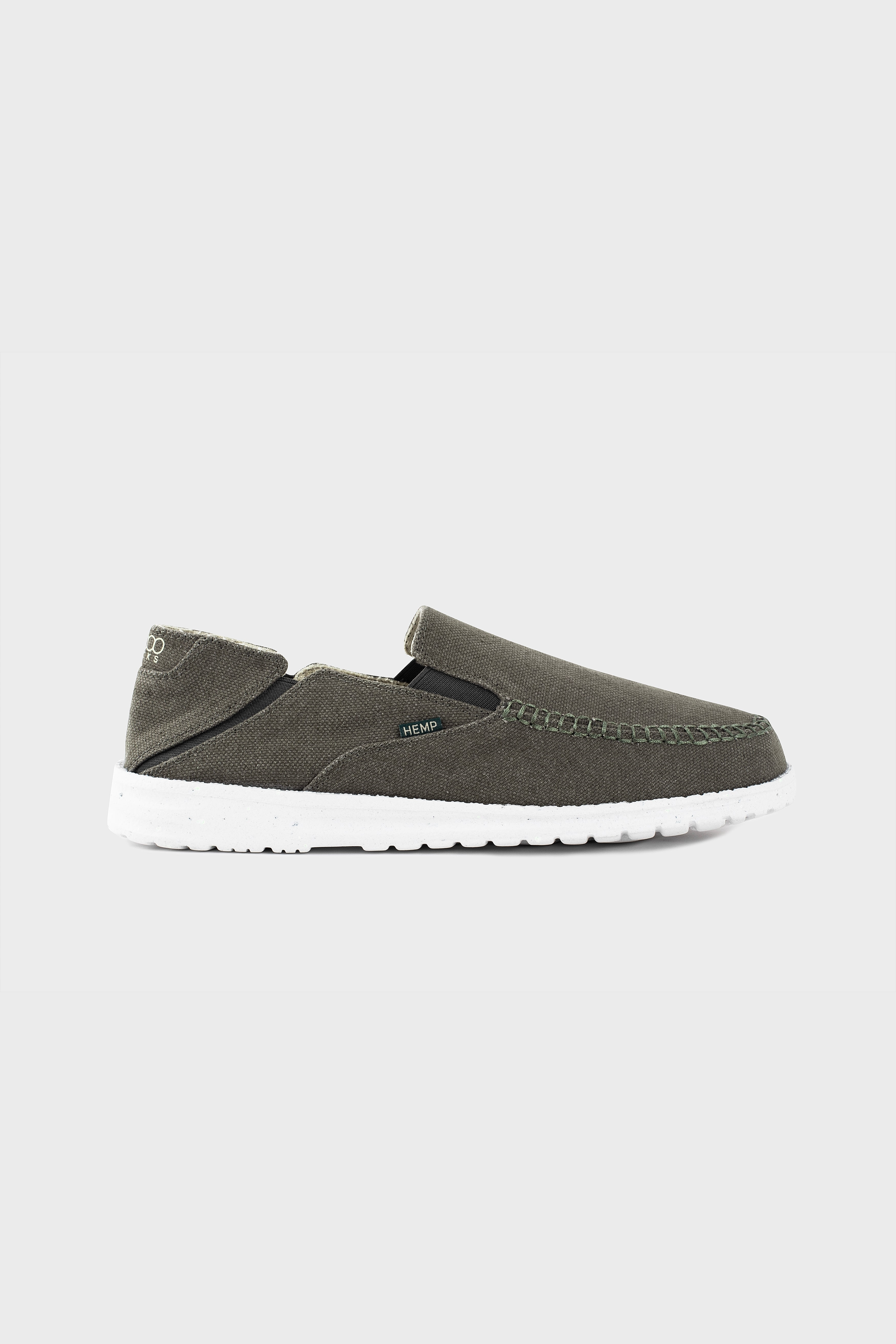 8000kicks EU Herren vegan Schuhe Slip On Sunslide Dunkelgr&Atilde;&frac14;n