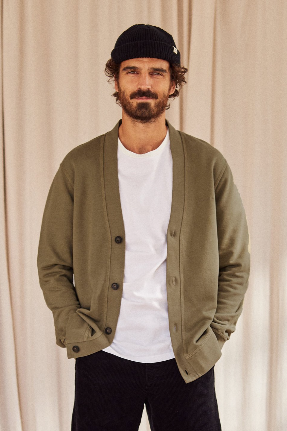 Image of TWOTHIRDS mannen vegan Malolo Khaki-Jas