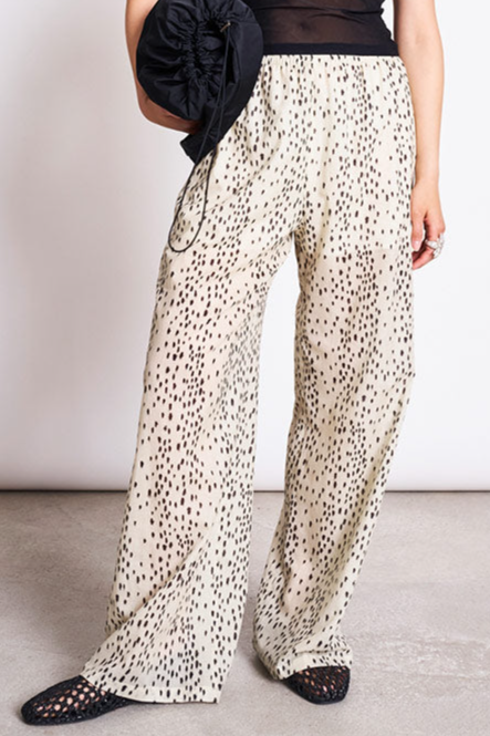 JAN N JUNE JAN 'N JUNE Damen vegan Hose Origan Dalmatiner Dots