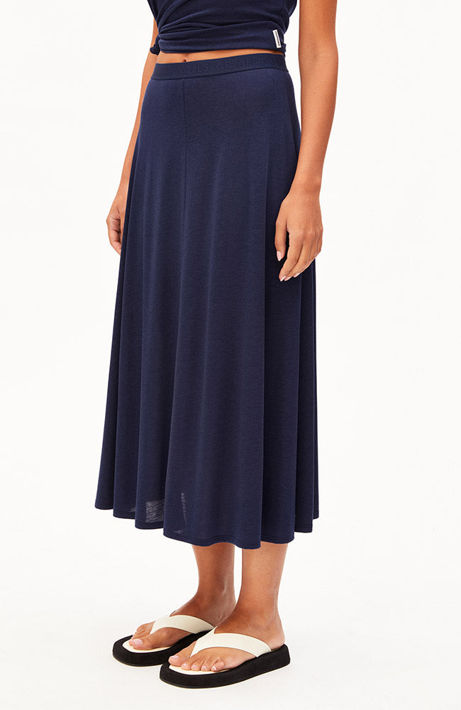 Image of ARMEDANGELS dames vegan Rok Ileniaa Laraa Navy