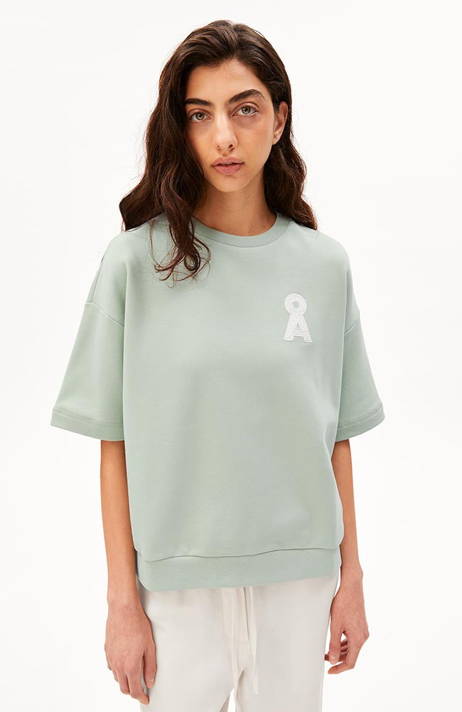 ARMEDANGELS Damen vegan Sweatshirt Bamikaa SchaumgrÃ¼n