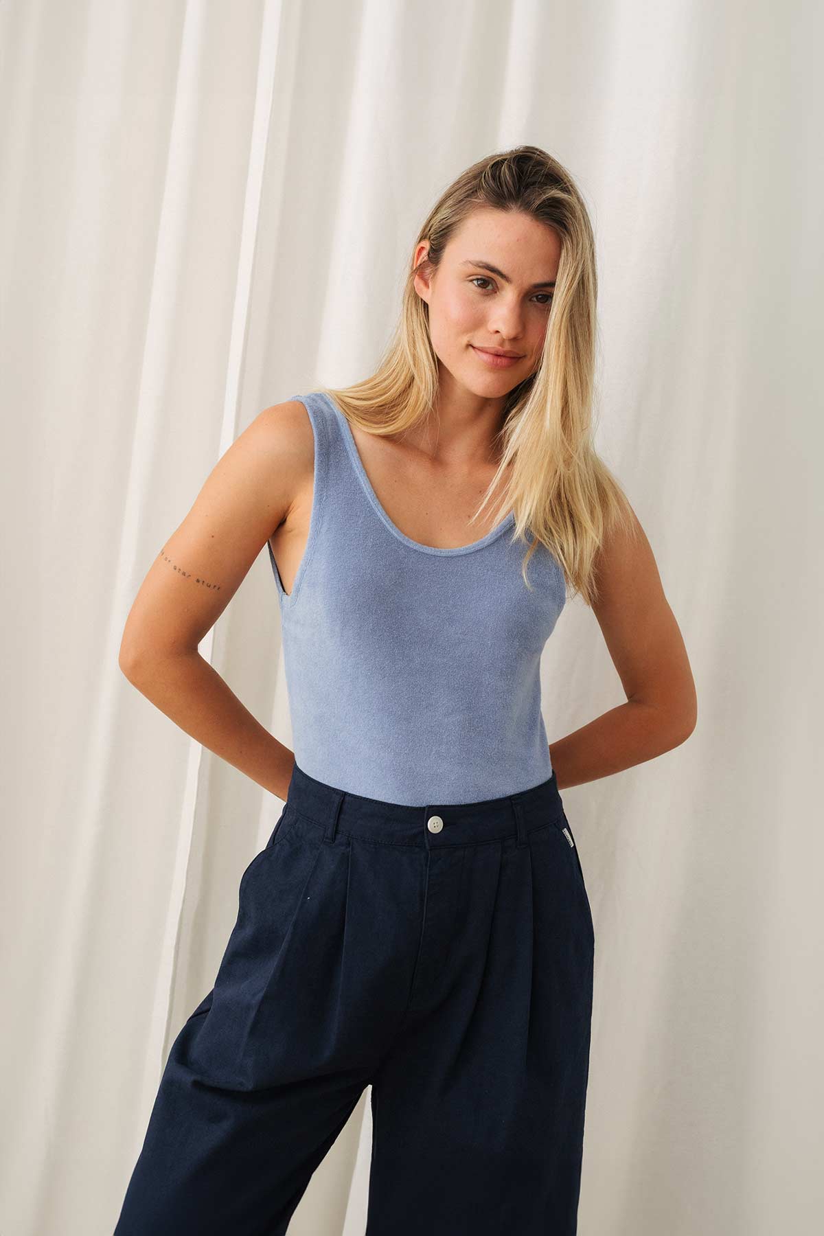 TWOTHIRDS Damen vegan Bodysuit Ekon Medium Lila
