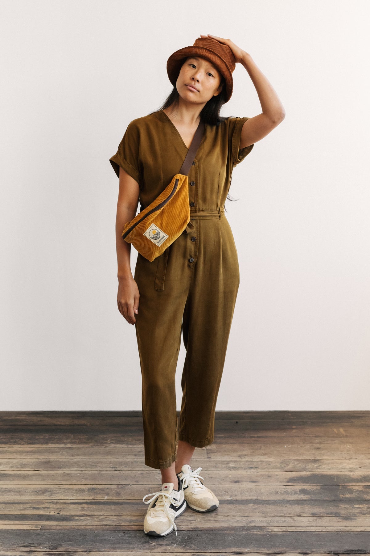 TWOTHIRDS Damen vegan Jumpsuit Wolmido Dusty Ochre