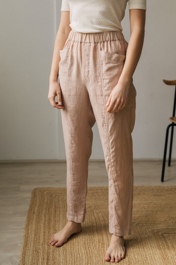 TWOTHIRDS Damen vegan Hose Bacalar Dusty Coral