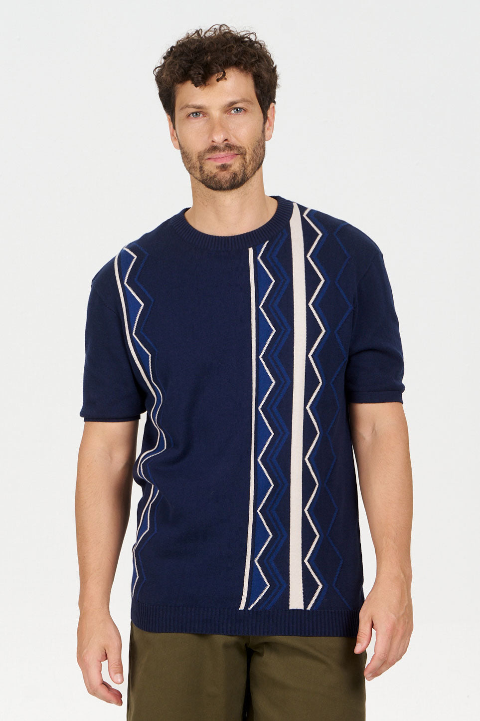 Image of KOMODO mannen vegan T-Shirt Raffi Navy