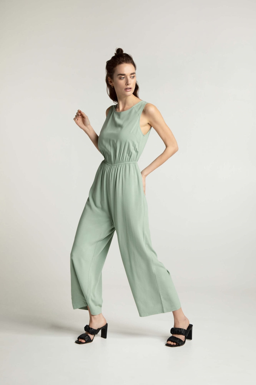 Lovjoi Damen vegan Jumpsuit Staine Farngr&Atilde;&frac14;n