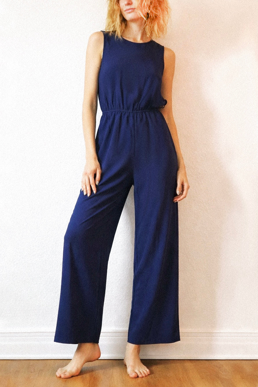 Lovjoi Damen vegan Jumpsuit Staine Ocean
