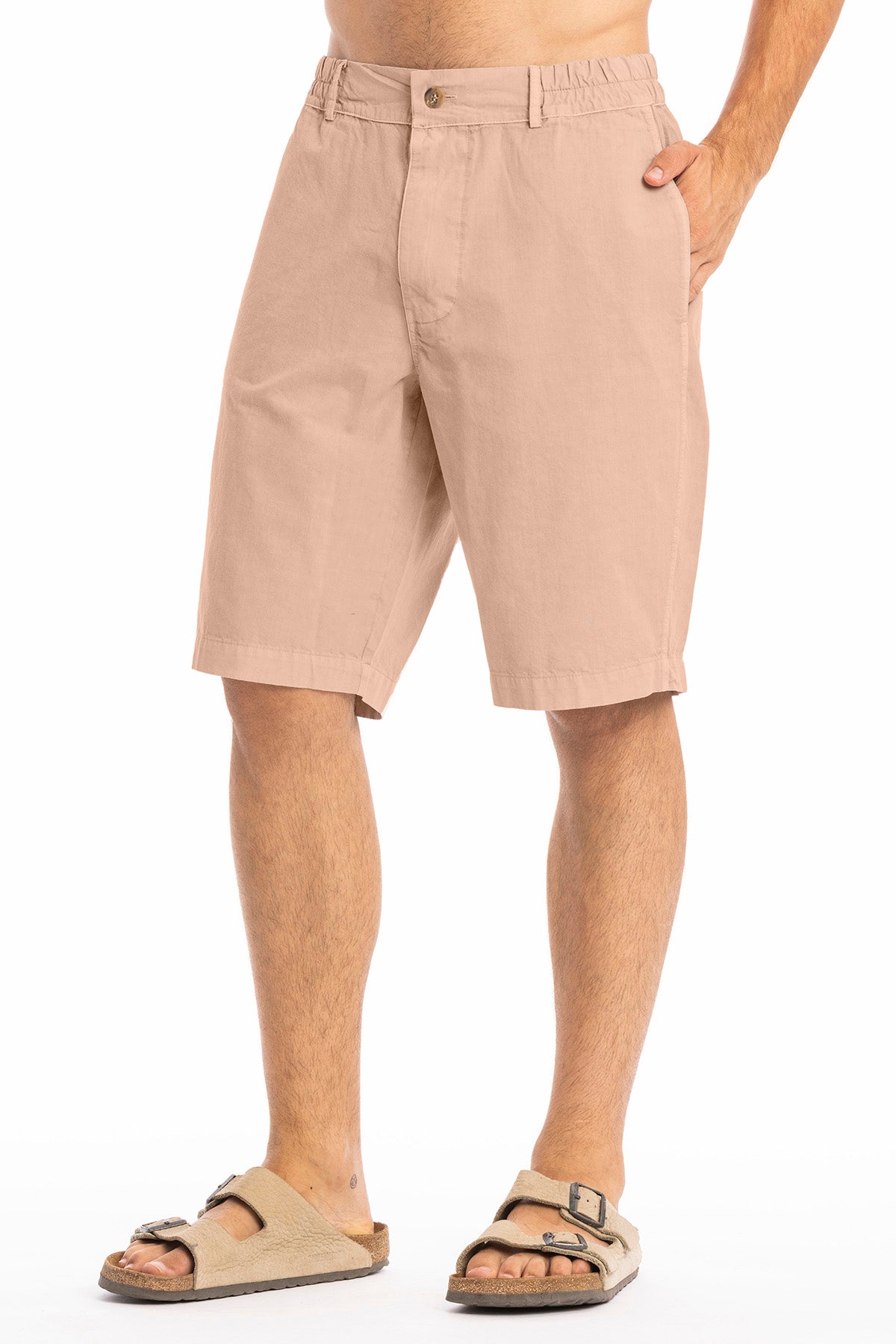 RAVENS VIEW IBIZA men vegan Shorts Mike Taupe Brown