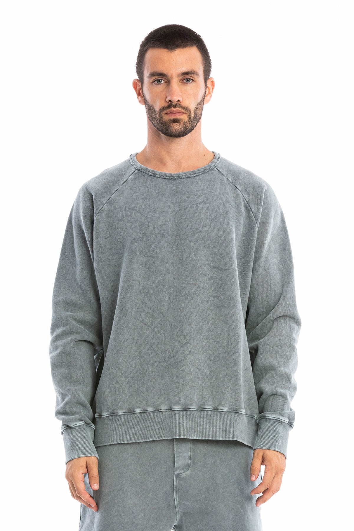 RAVENS VIEW IBIZA Herren vegan Sweatshirt Roc Faded Blue