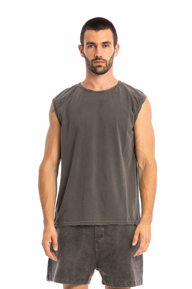 Image of RAVENS VIEW IBIZA mannen vegan Bodhi Ns T-Shirt Antraciet