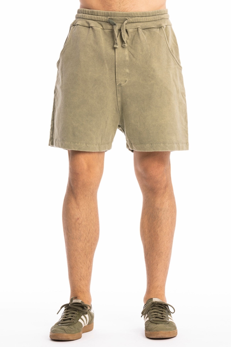 Image of RAVENS VIEW IBIZA mannen vegan Shorts Cala Ivy Green