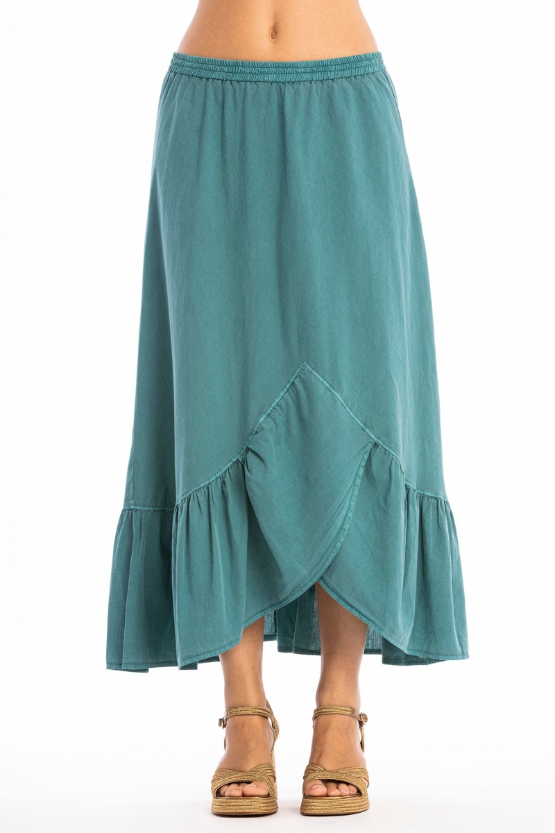 Image of RAVENS VIEW IBIZA dames vegan Rok Goa Aqua Green