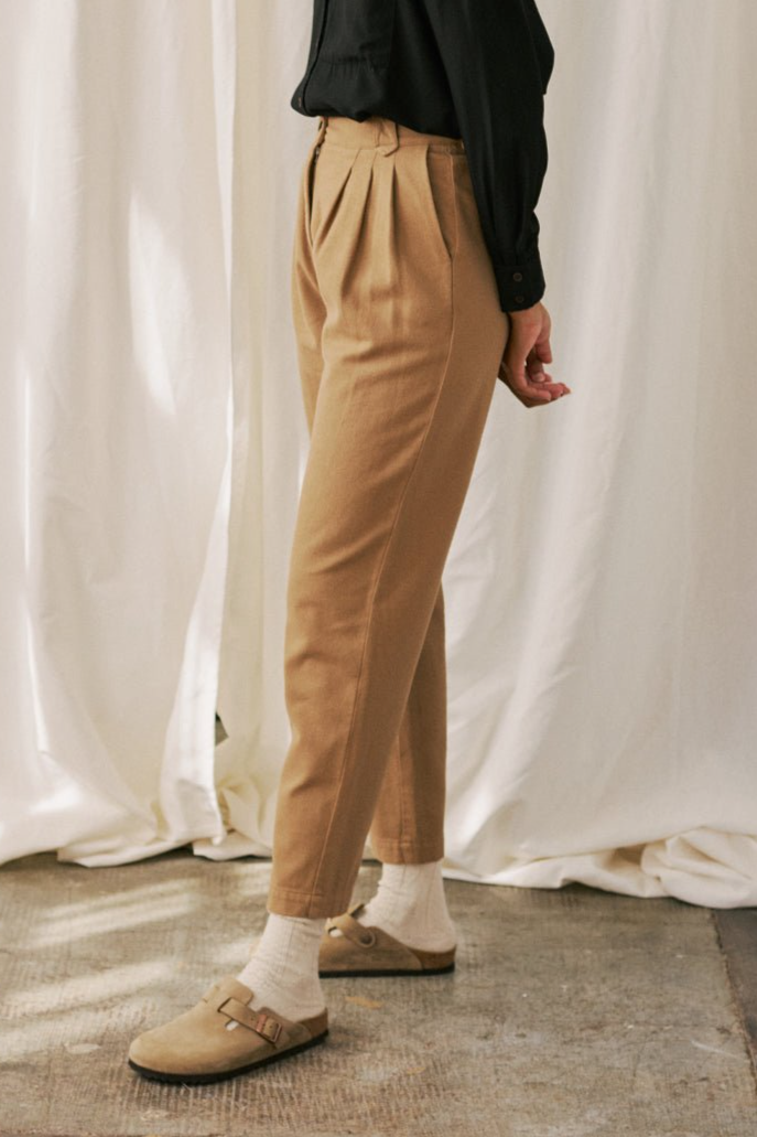TWOTHIRDS Damen vegan Hose Kalpeni Kamel