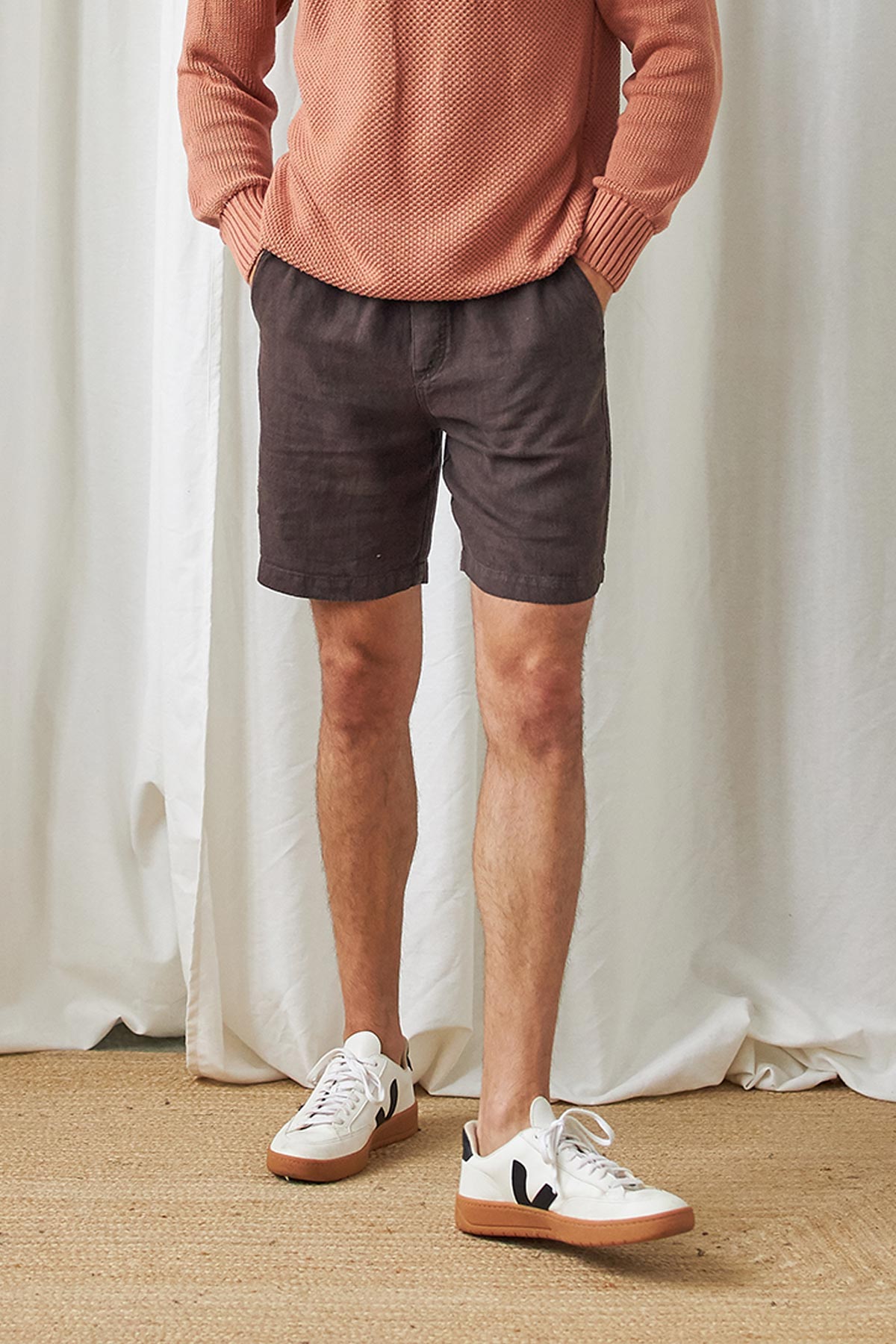 TWOTHIRDS Herren vegan Shorts Bagaat Braun Erde