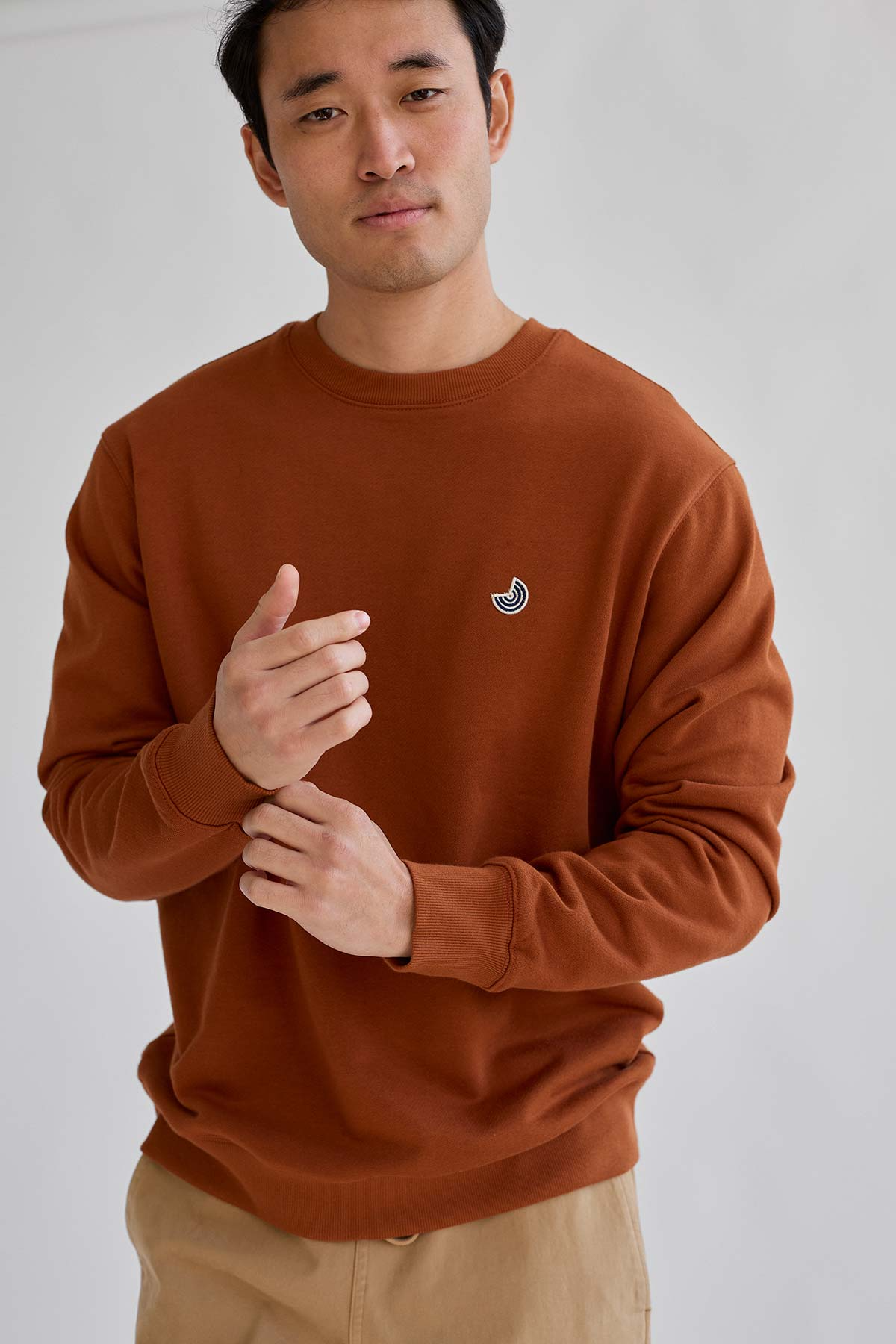TWOTHIRDS men vegan Sweatshirt Kinnagoe Toffee