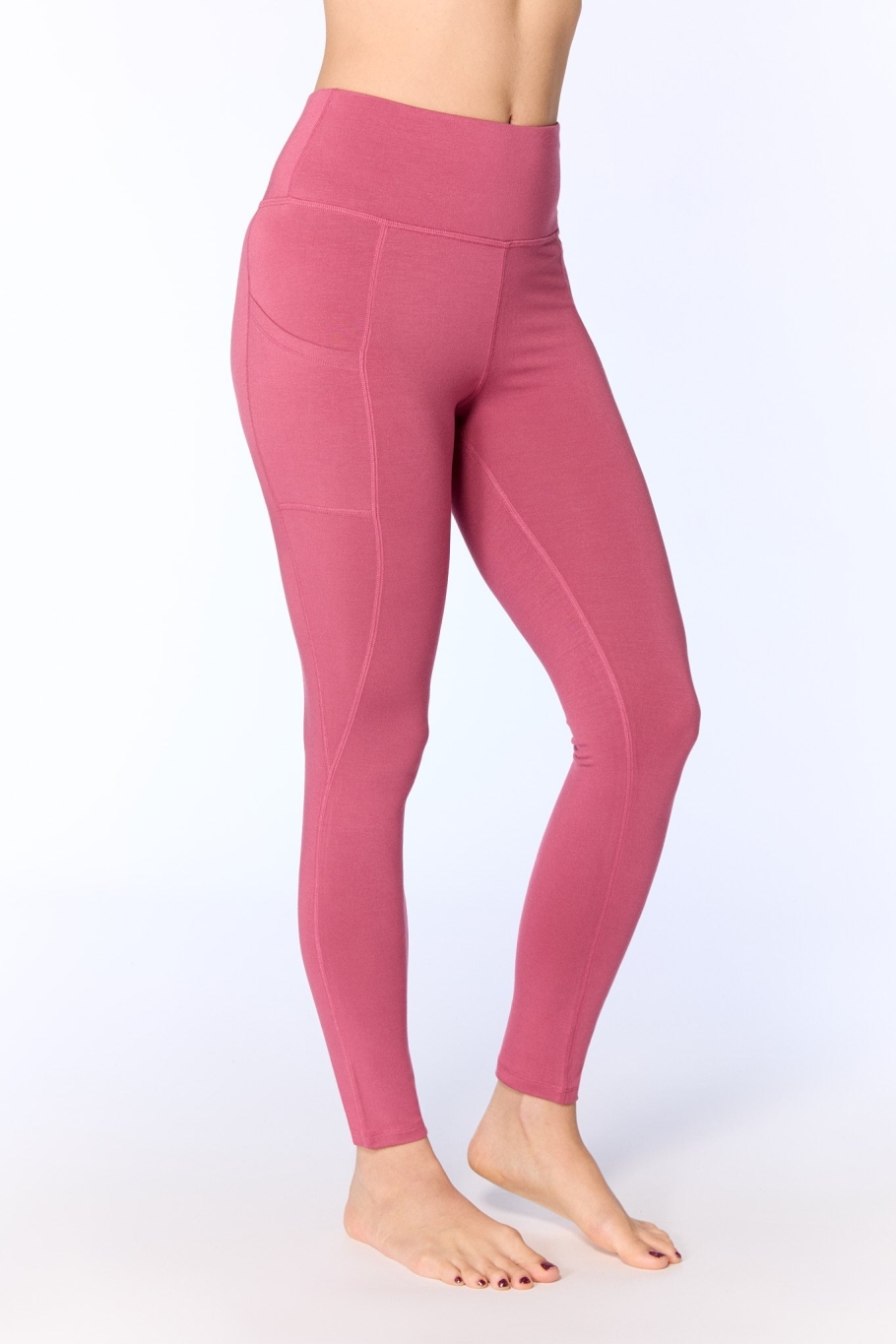 True North womens vegan Leggings Rose Wine