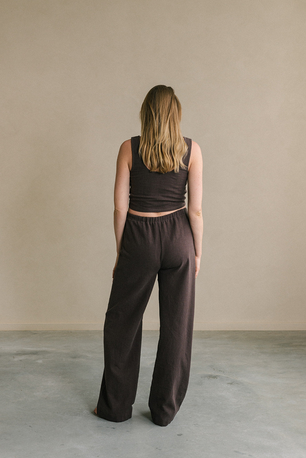 The View Yoga womens vegan Pants Teya Maternity Brown