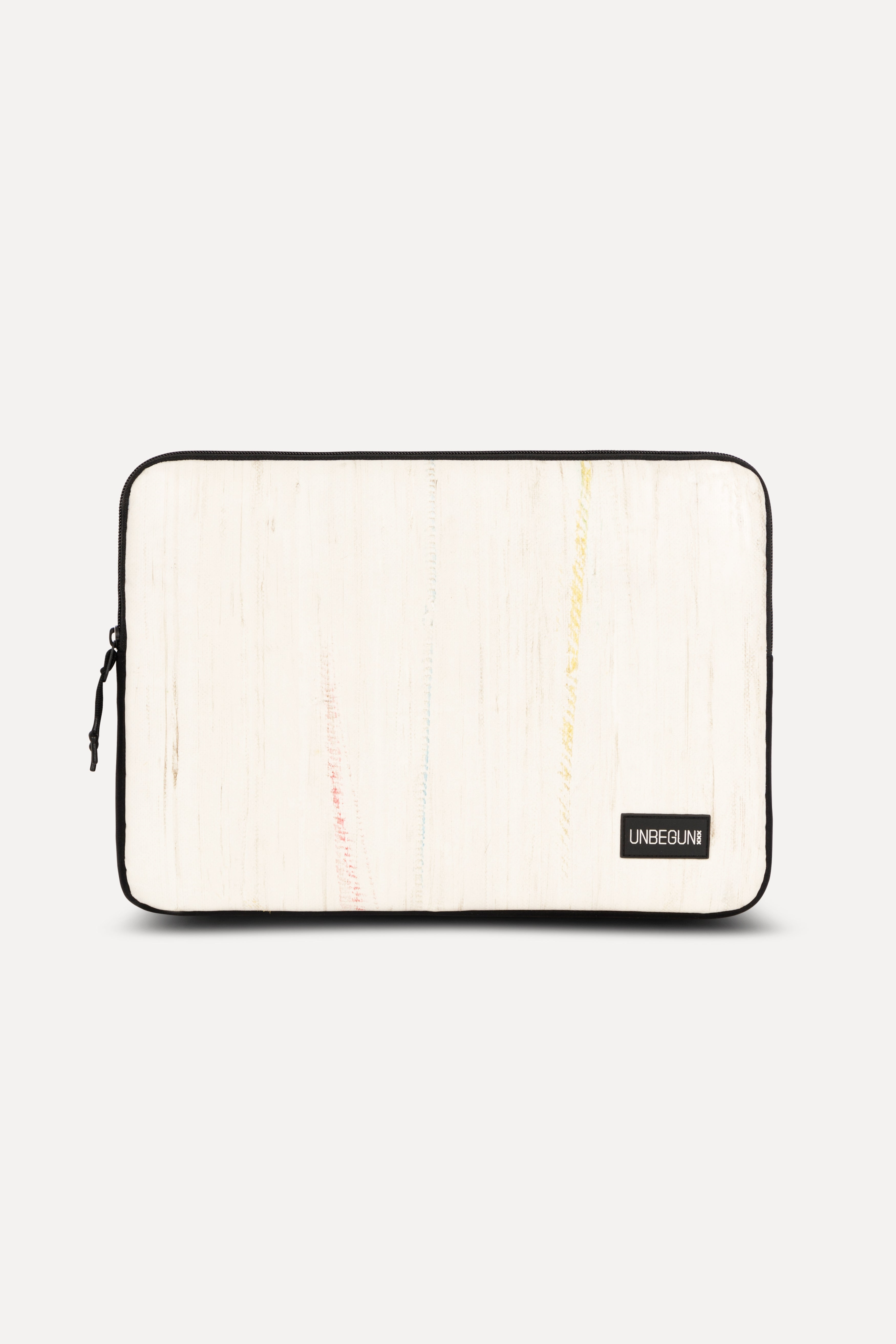 Image of UNBEGUN mannen vegan Laptophoes Meerkleurig Wit