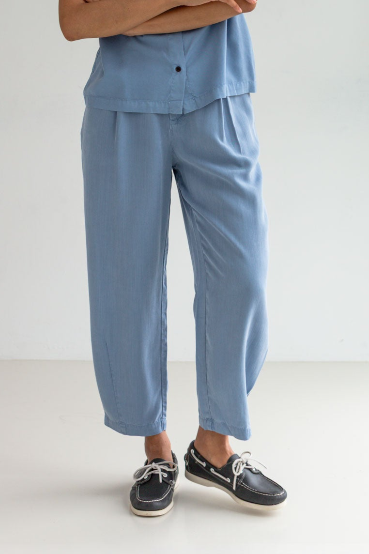 TWOTHIRDS Damen vegan Hose Haruku Denim Blau