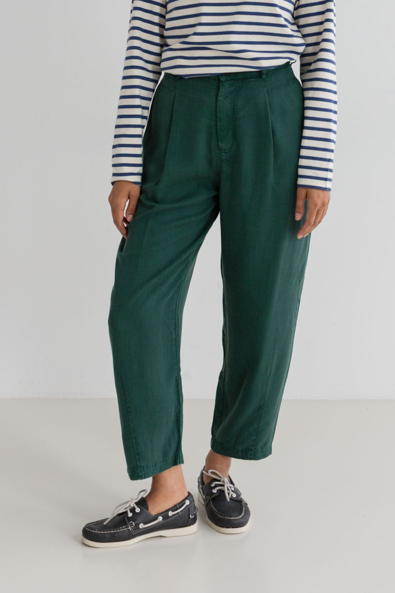 TWOTHIRDS Damen vegan Hose Haruku Dunkelgr&Atilde;&frac14;n