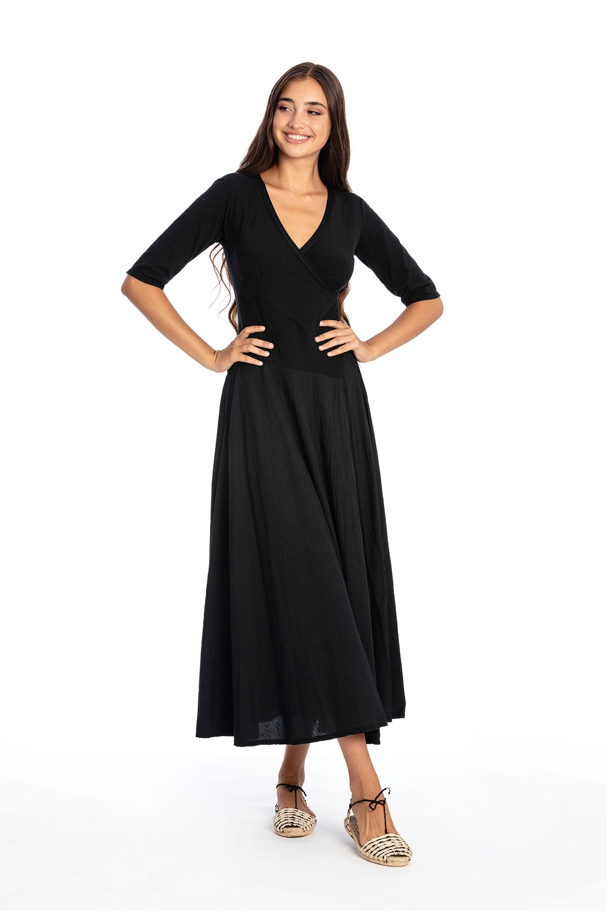 RAVENS VIEW IBIZA womens vegan Dress Veronika Black