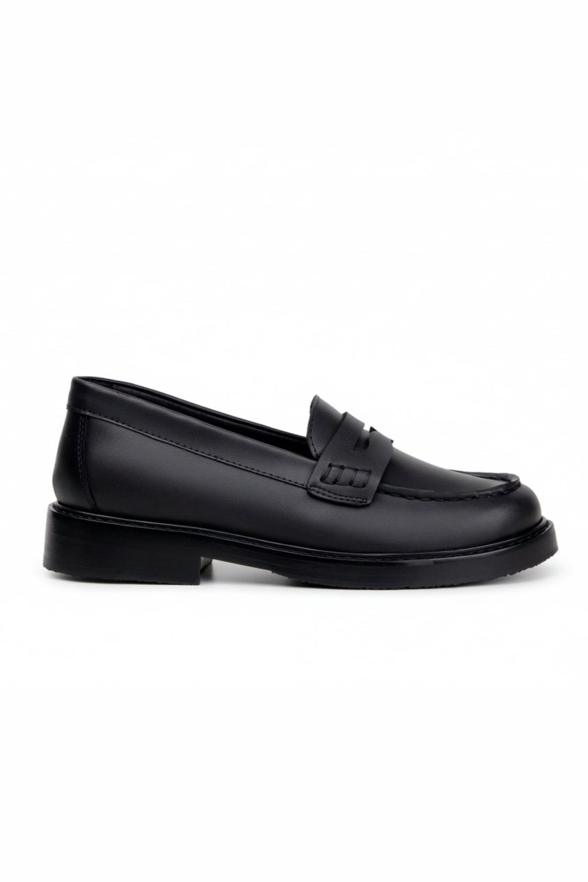 Green Laces Herren vegan Loafers Leffe Schwarz