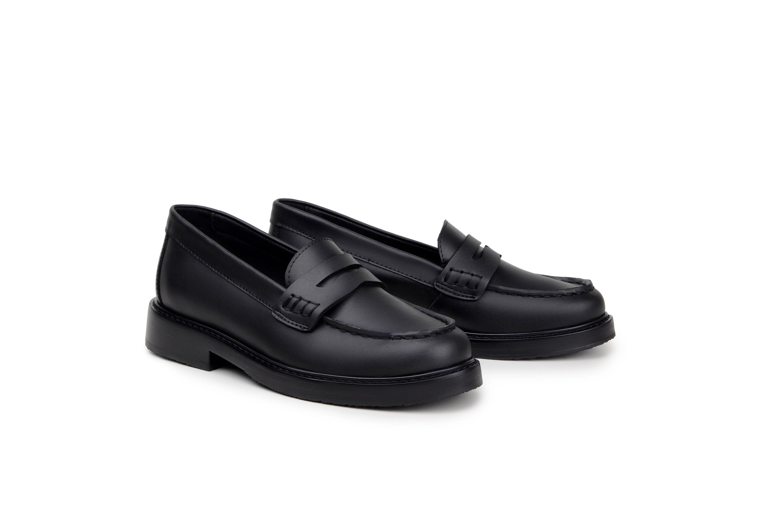 Green Laces men vegan Loafers Leffe Black