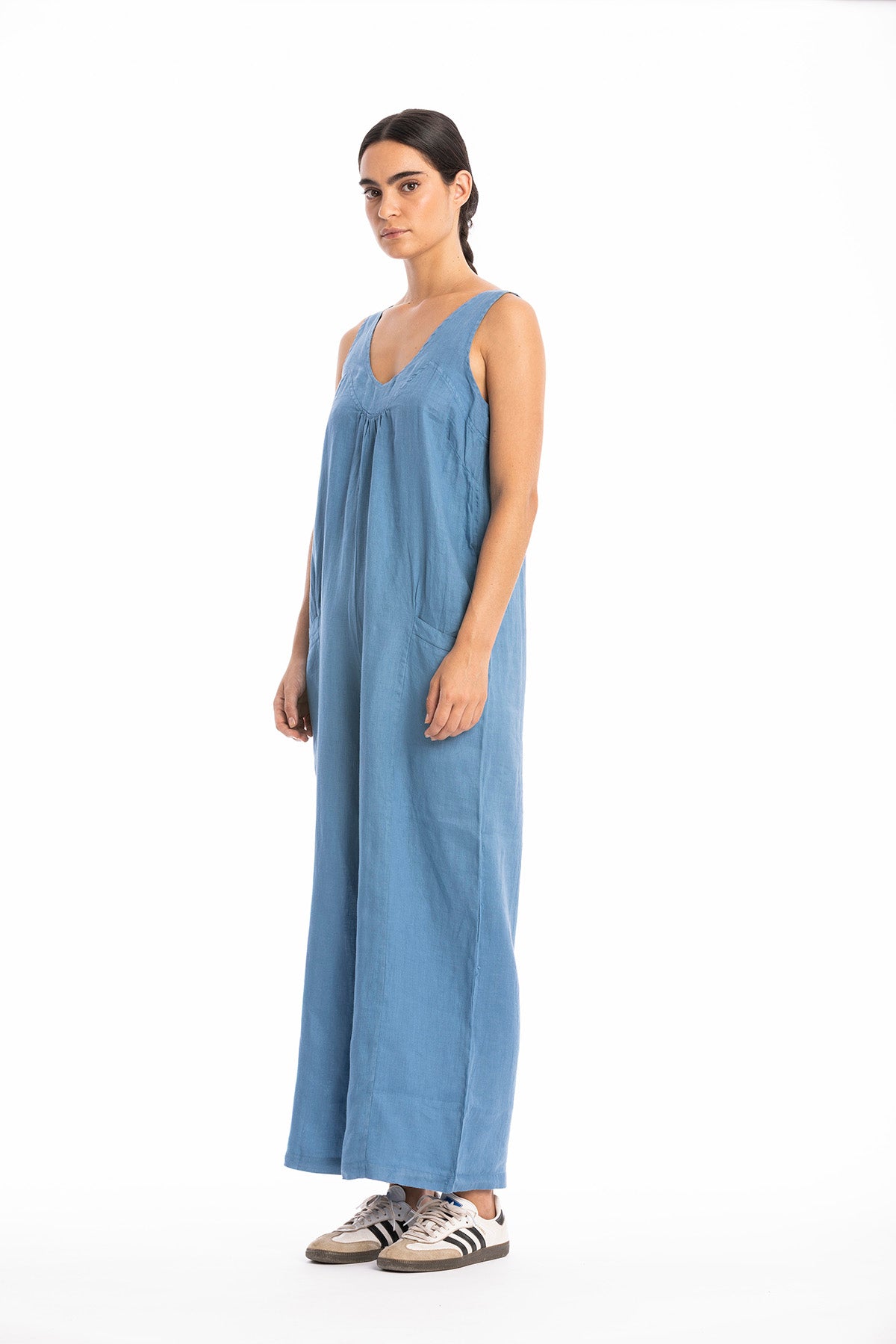 RAVENS VIEW IBIZA womens vegan Jumpsuit Aura Maui Blue
