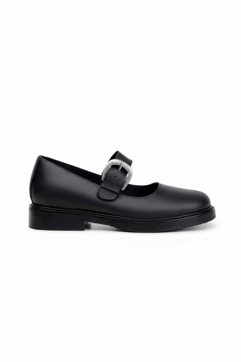 Image of Green Laces dames vegan Mary Jane Greta Black