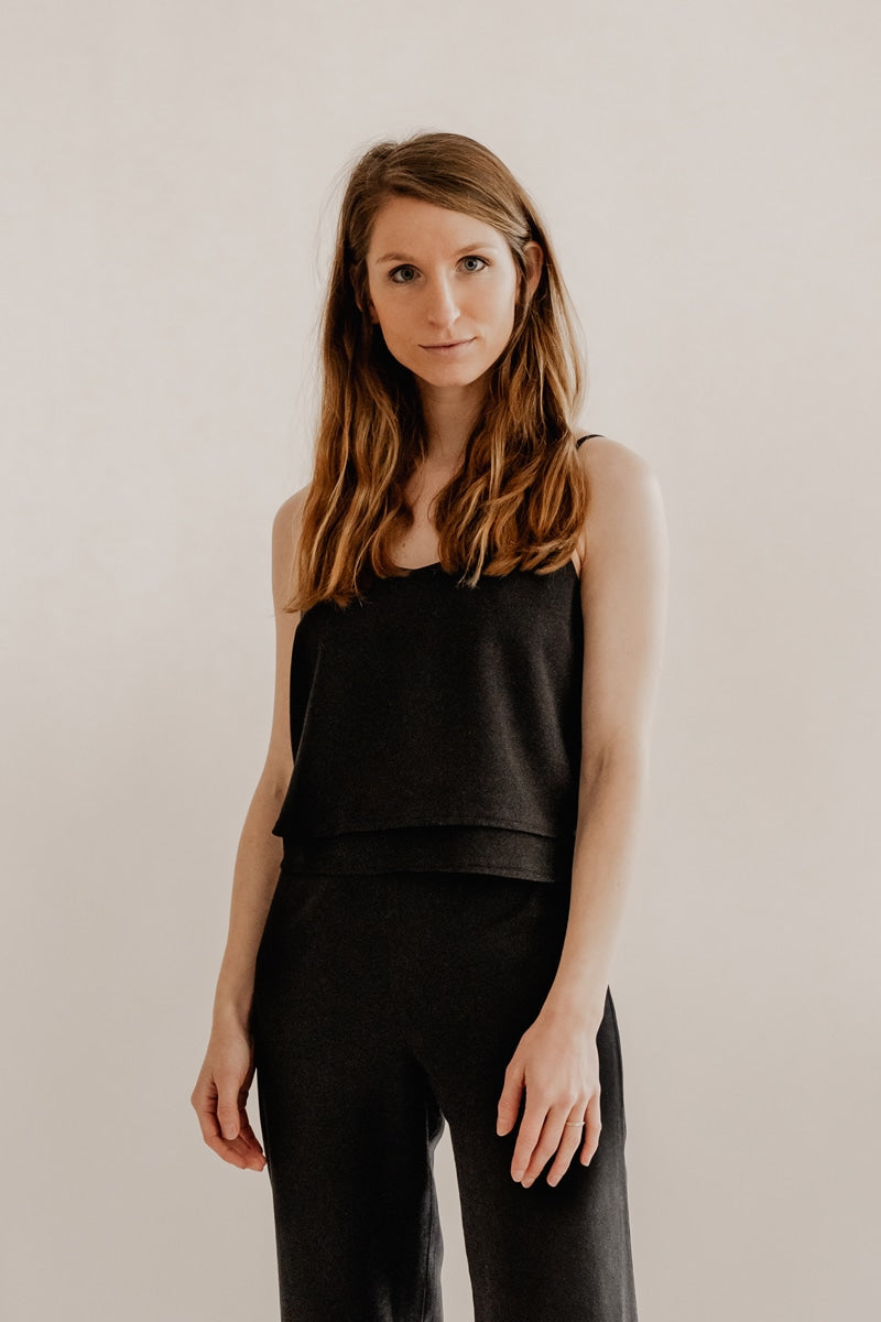 Marenika Damen vegan Oben Emma Black