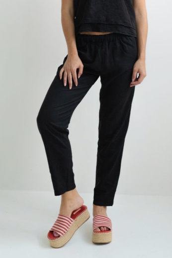 Marenika Damen vegan Hose Mathilda Schwarz