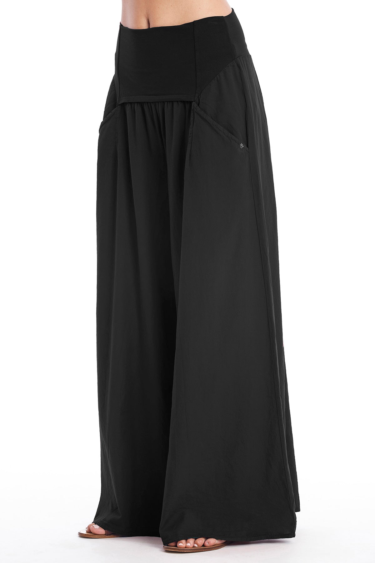 RAVENS VIEW IBIZA Damen vegan Hose Easy Skirt Schwarz