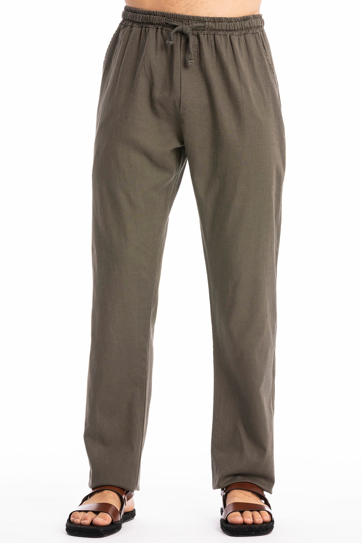 RAVENS VIEW IBIZA men vegan Pants Lucas Bison Brown