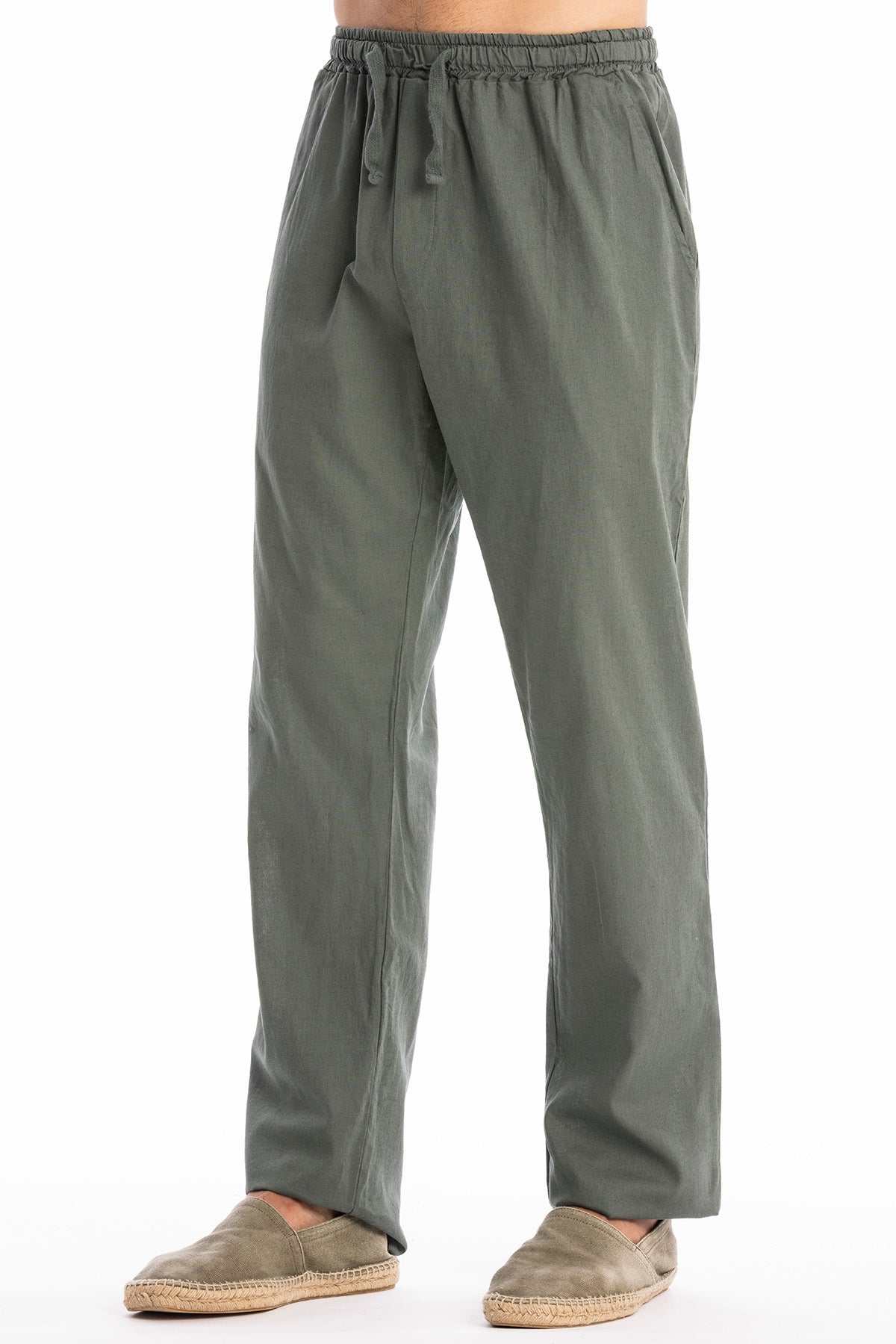 RAVENS VIEW IBIZA men vegan Pants Lucas Olive Green